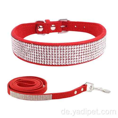 luxus diamant weiches hundehalsband match